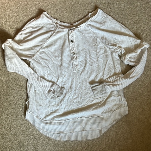 Free People Tops - Free people medium l/s top in off white